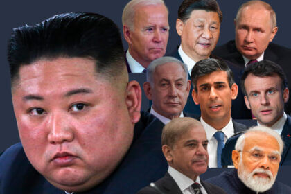 Collage of the leaders of all the nations that possess nuclear weapons